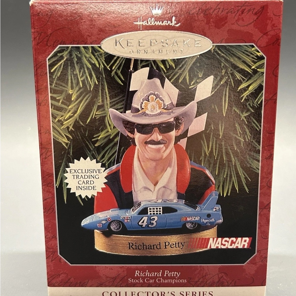 Vintage 1998 Nascar Richard Petty #43 Hallmark Keepsake Ornament 2nd In Series